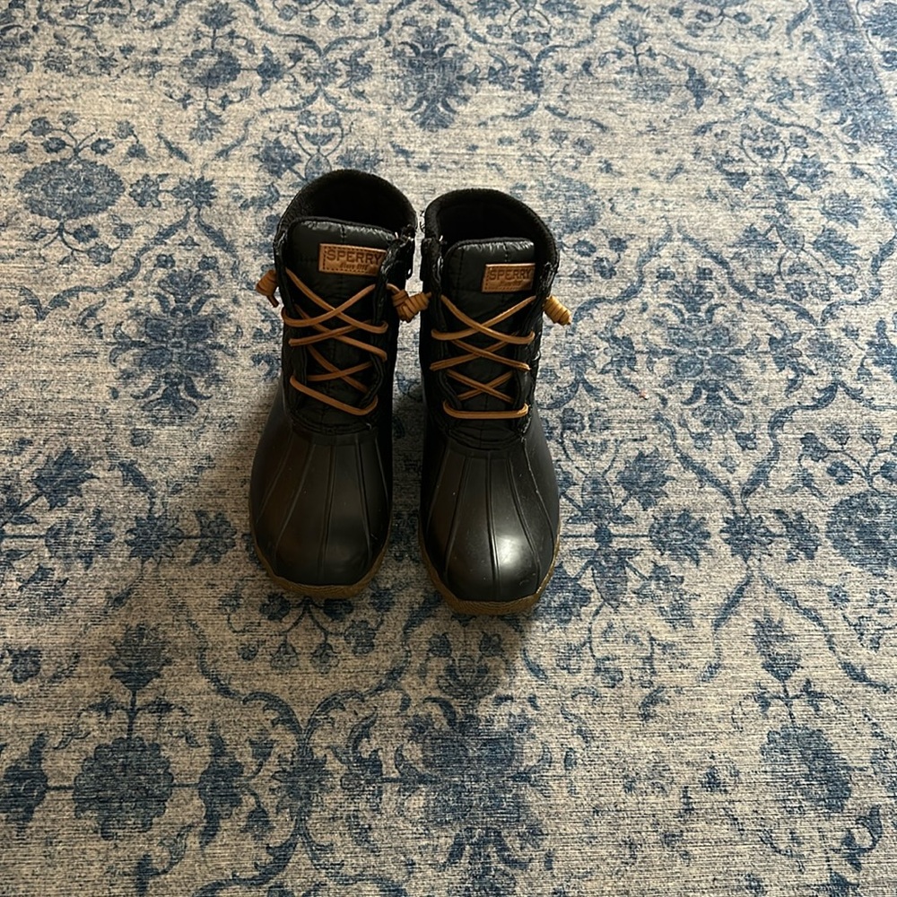Sperry Black Rain Boots size 7.5